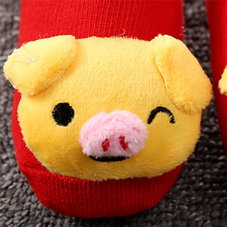 Socks Funny Infant Fashion Lovely Newborn Boys Girls Sock Cute Cartoon Printing Piglet Anti-Slip Soft | Детская одежда и обувь