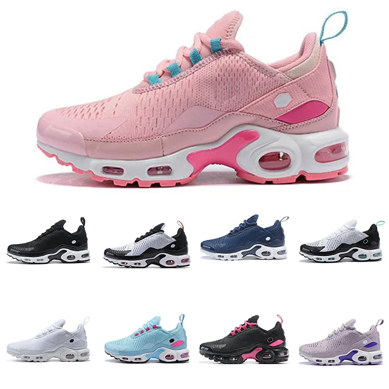 2020 TN плюс мужские и женские кроссовки тройной черный желтый Кроссовки Tn