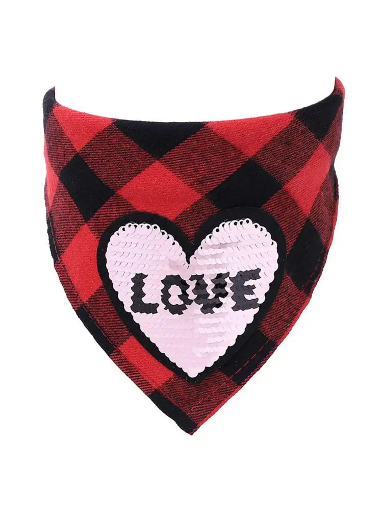День Святого Валентина Рождество Собака Бандана Pet треугольные нагрудники кошка