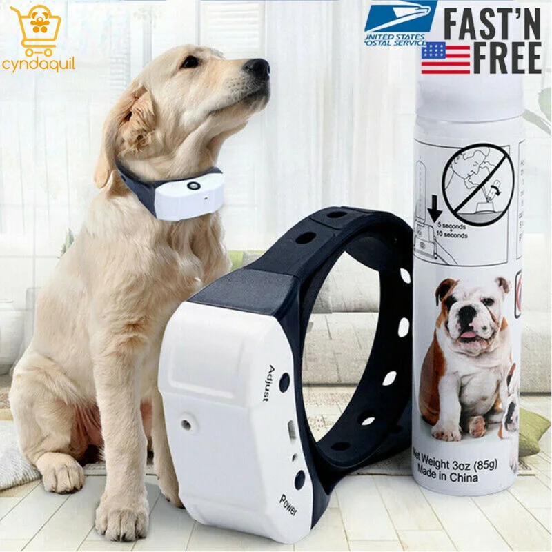

New Rechargeable Adjustable Spray Bark Stopper Anti-barking L Trainer Voice-controlled Automatic Safety Spray Dog Trainer