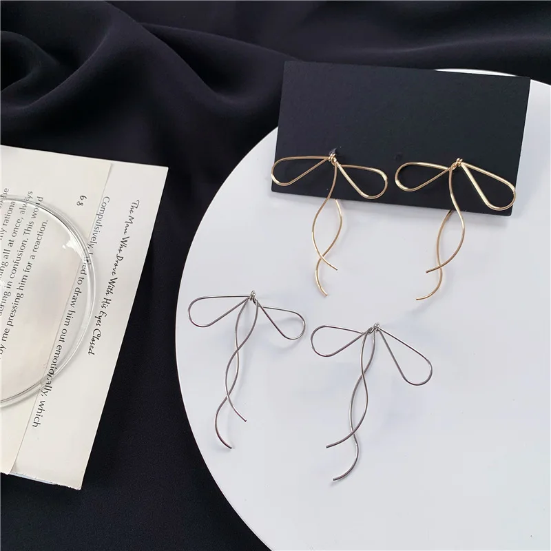 Корейский дизайн модные ювелирные изделия простой золотой серебряный цвет