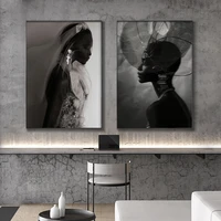 african black women painting canvas pictures wall art modern posters and prints for living room decoration home decor cuadros