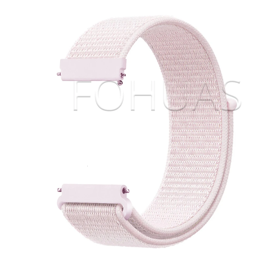 Нейлоновый ремешок 20 мм 22 мм для Xiaomi Amazfit Gtr 47 мм samsung Galaxy Watch 42 мм 46 мм Active gear S3 классический ремешок HUAWEI WATCH 2 Pro