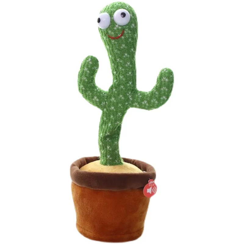 

Funny 32cm Electric Dancing Cactus Plush Toy Stuffed Creative Toy Electronic Music Cactus Toys for Children Christmas Gifts