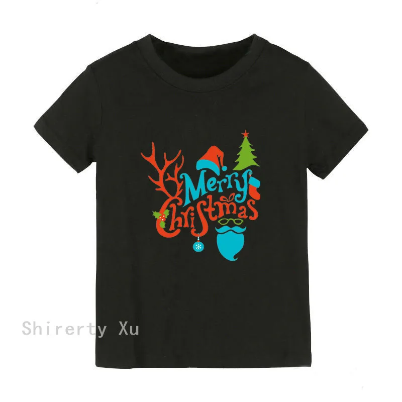 

Kids Christmas Shirt Toddler Boys Girls Unisex Holiday Christmas Shirt Merry Christmas Funny Short Sleeve Shirt Kids Clothes