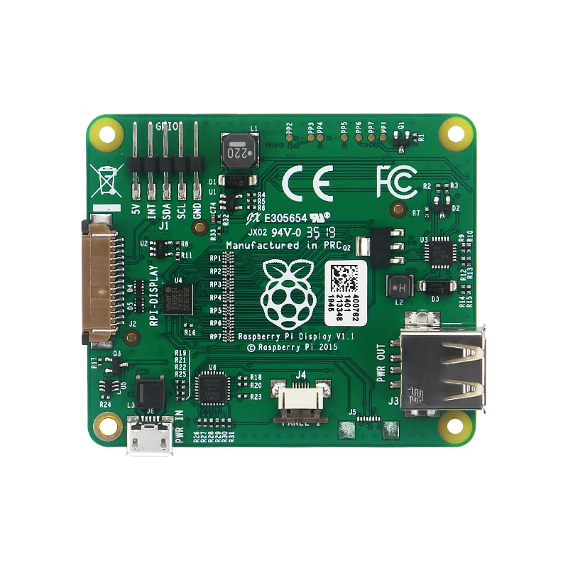 Raspberry Pi официальный Дисплей 7 дюймовый сенсорный экран 10 пятиточечный емкостный