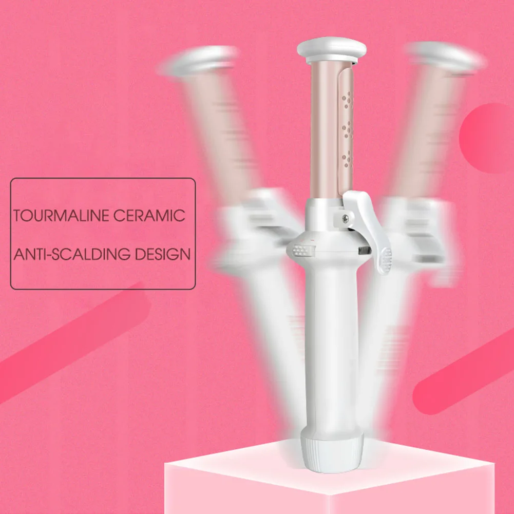 

30W Straightening Electric Roller USB Charging Comb Curler Curling Iron Mini Quick Heat Ceramic Coating Brush Wireless Portable