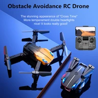 new mini pocket rc drone 4k hd dual camera wifi fpv three sided obstacle avoidance drone rc quadcopter with 3pc battery gift toy