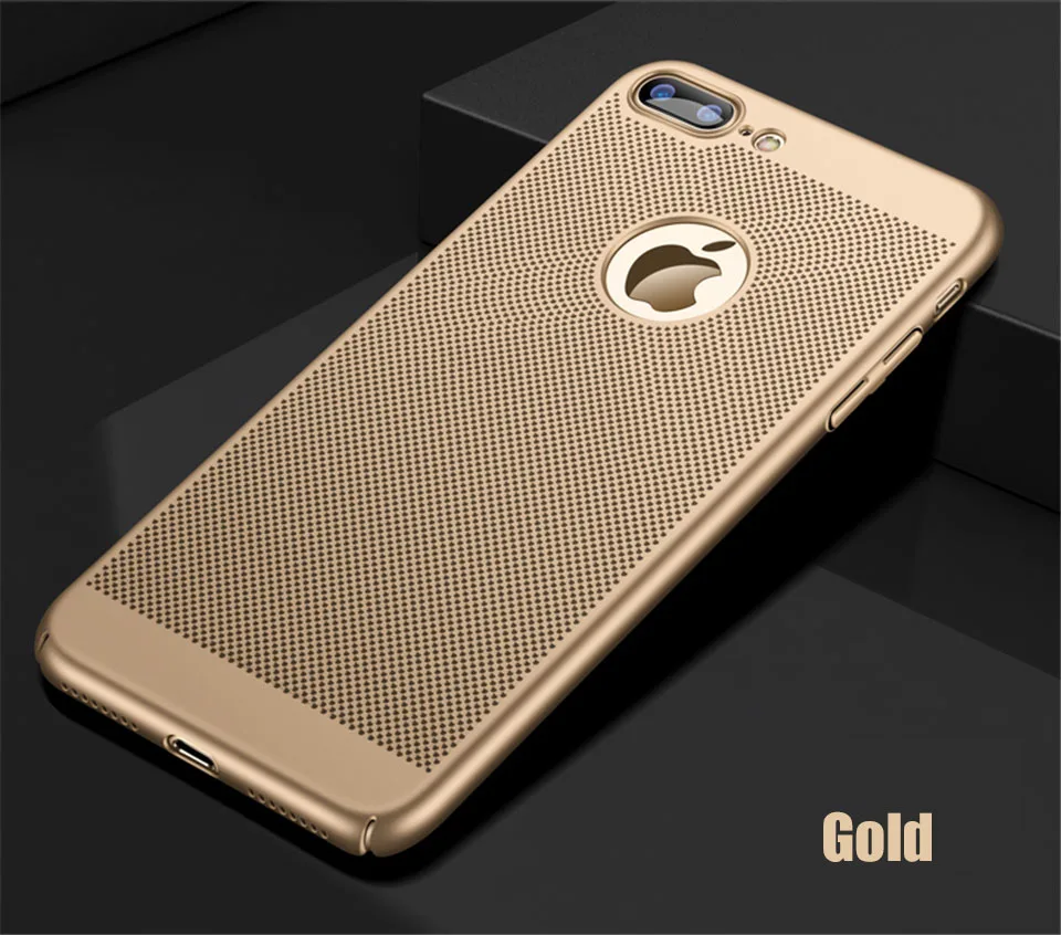 Gold Роскошный противоударный чехол для телефона iPhone 5 5S SE защитный чехол для iPhone XR XS MAX X пластиковый жесткий компьютер чехол 6 6S 7 8 Plus - Цвет: Gold