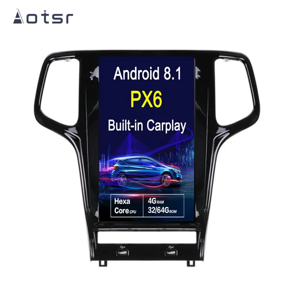 Автомобильный мультимедийный плеер Tesla style 13 6 дюйма Android 8 1 с вертикальным экраном