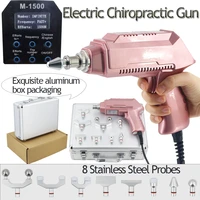 electric chiropractic adjustment tools electric 1500n 6 heads chiropractic gun set physiotherapy spinal massage body massager