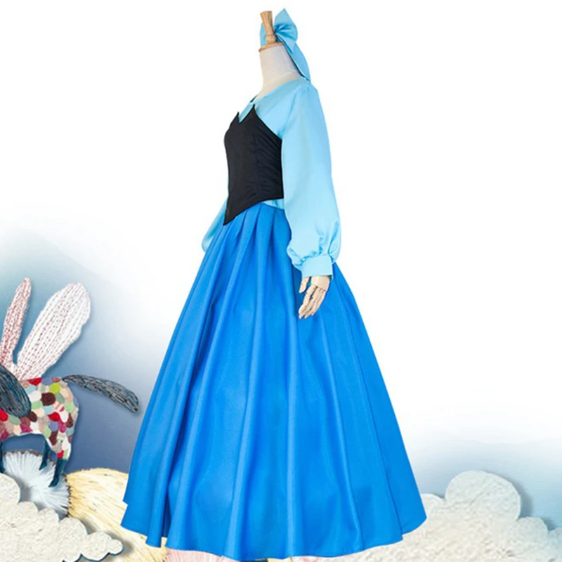 The Mermaid of the Child Plays Cosplay Anime Costume Daughter Sea Ariel Adult Dress Cos Women's |