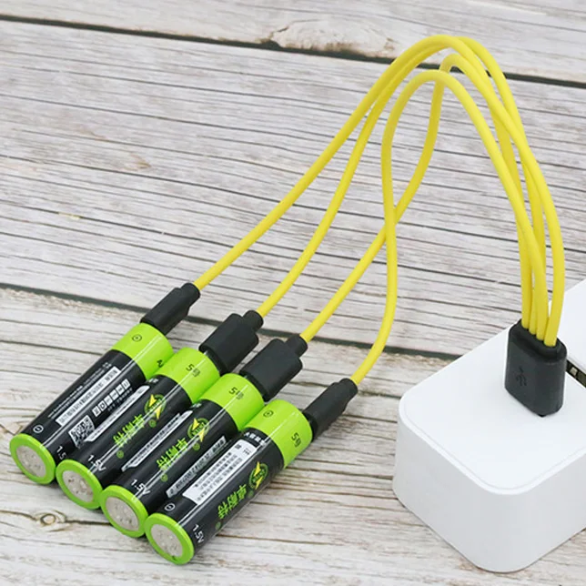 2 шт. перезаряжаемые литий полимерные батарейки 1 5 в AA 1700 мач|Перезаряжаемые