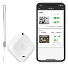 ORIA Wireless Thermometer Hygrometer Sensor Data Logger Digital C/F Indoor Outdoor Bluetooth Temperature Humidity Meter Alarm