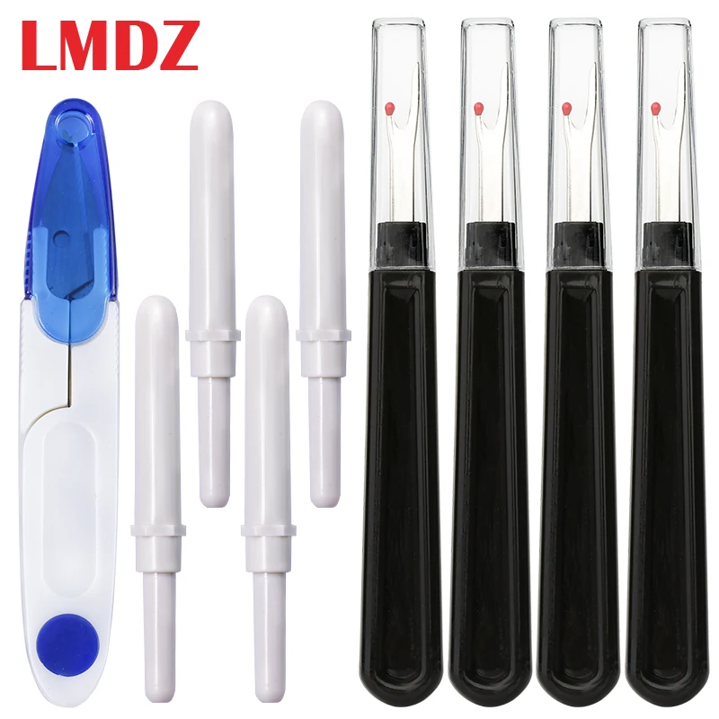 

LMDZ 9Pcs Sewing Seam Ripper Scissors Kit Stitch Unpicker Sewing Tools Sewing Thread Cutter for Embroidery Tools Accessories