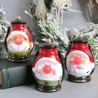 2pcs christmas ornament decoration night light led christmas wind lantern ornament home family christmas party gifts j50
