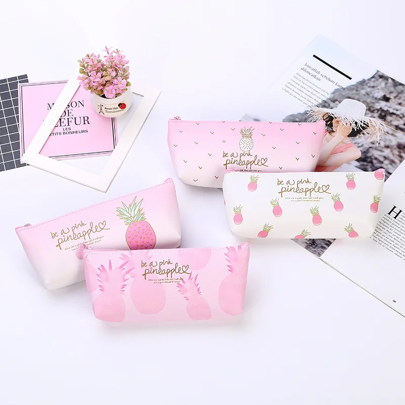 Корейская версия нового студенческого милого ананасового карандаша сумка