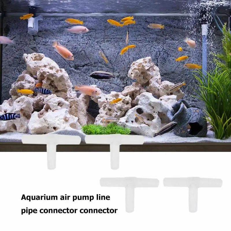 10 шт. аквариумный Воздушный трубопровод насоса Трубное соединение Тройник