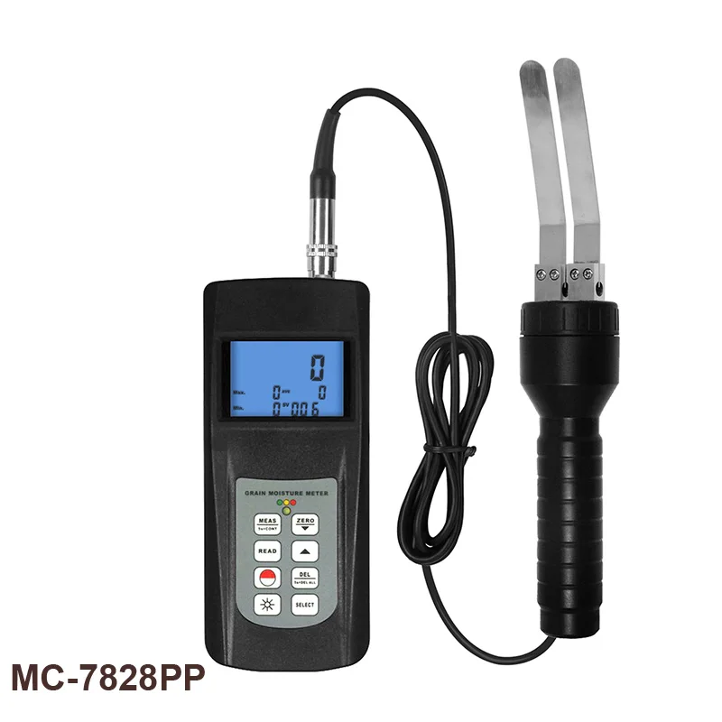 MC-7828PP Wood Moisture Meter Resolution 0.1Range 0~80% Contact Measurement LCD Display