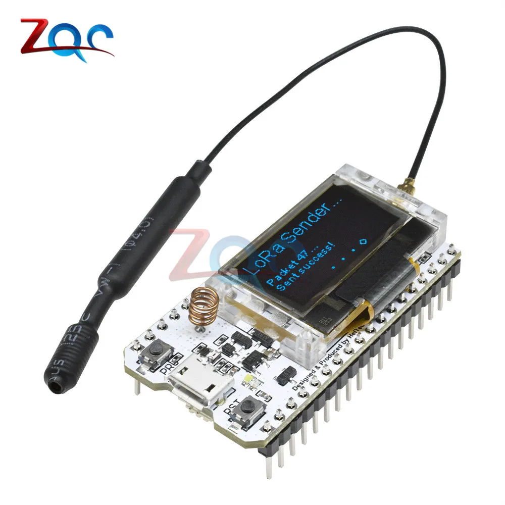 

868MHz-915MHz SX1276 ESP32 LoRa 0.96 Inch Blue OLED Display Bluetooth WiFi LoRa Kit Module IOT Development Board for Arduino