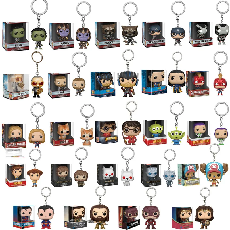

Marvel Avengers 3 Infinity War LOKI Vinyl keychain Action Figures Toys for children gift With Box