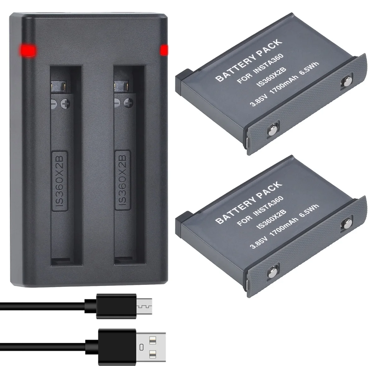 

Аккумулятор 1700 мАч/зарядное устройство для экшн-камеры Insta360 ONE X2