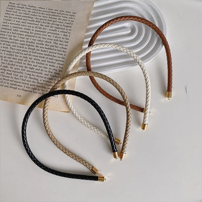 

2021New Fashion Frosted Solid Color Braid Headband Hairband Hair Accessories Headwear Hair Hoops Hair Bands For Women