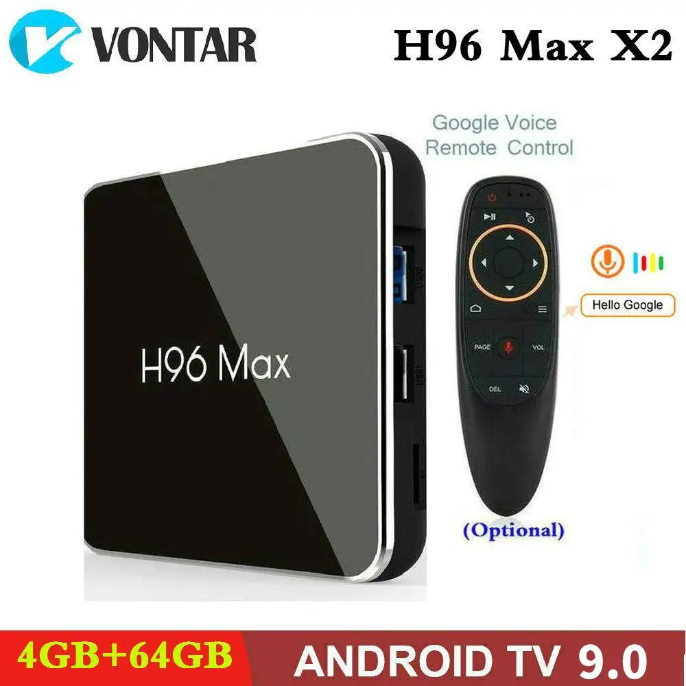 Amlogic S905X2 Smart tv BOX Android 9,0 H96 MAX X2 4K медиаплеер Google Play 2,4G и 5G Wifi 4 Гб ram 64 Гб rom H96MAX 2G16G 4G32G