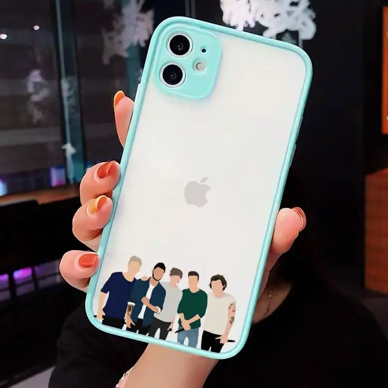 

One Direction Louis Tomlinson Phone Case matte transparent For blue iPhone 7 8 x xs xr 11 12 pro plus max mini Clear Funda