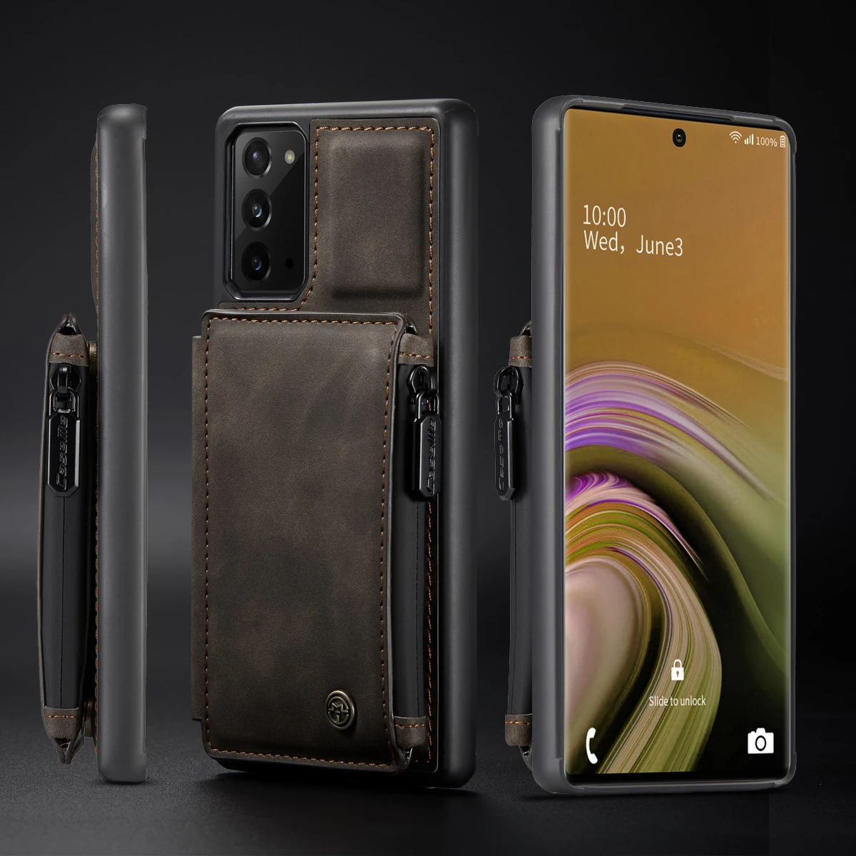 Деловой чехол для Samsung Galaxy Note20 S20 Ultra Note10 S10 S9 Plus A51 A71 Роскошный кожаный флип-чехол с