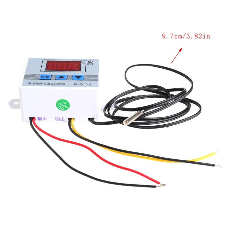 Цифровой светодиодный регулятор температуры 220 В 12 24 переключатель термостата