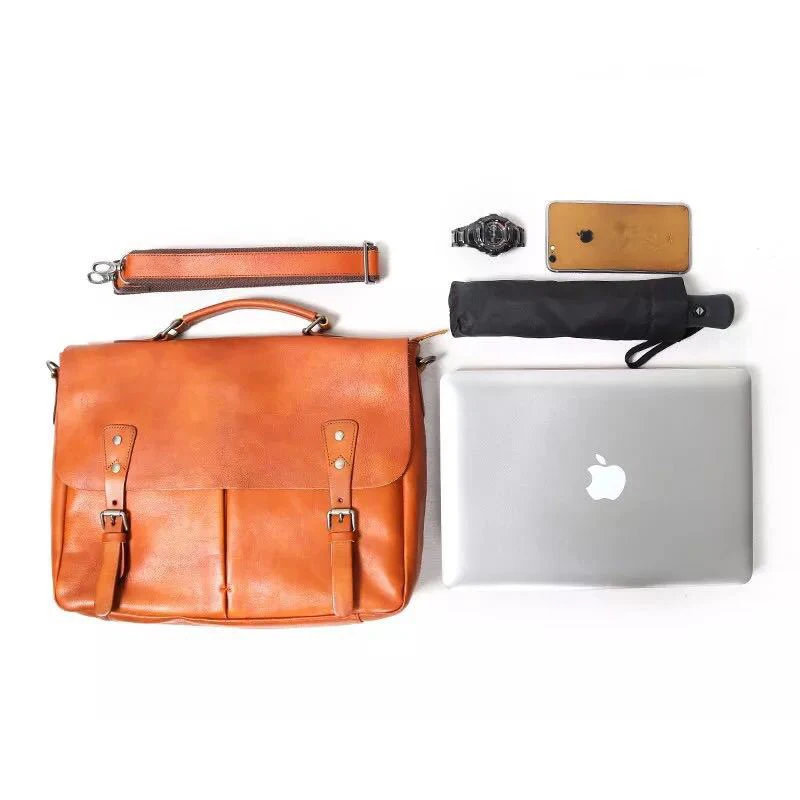 Портфель мужской кожаный винтажный сумка-тоут из натуральной кожи мессенджер в