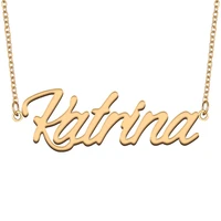 necklace with name katrina for his her family member best friend birthday gifts on christmas mother day valentines day