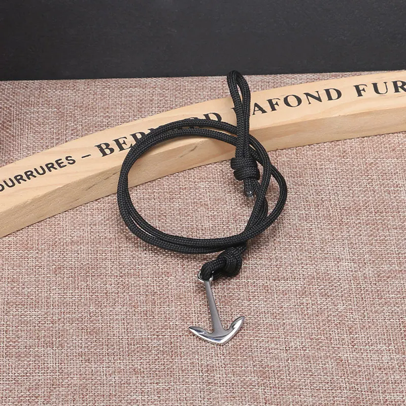 Мужской кожаный браслет с веревкой ювелирное изделие для отдыха модный