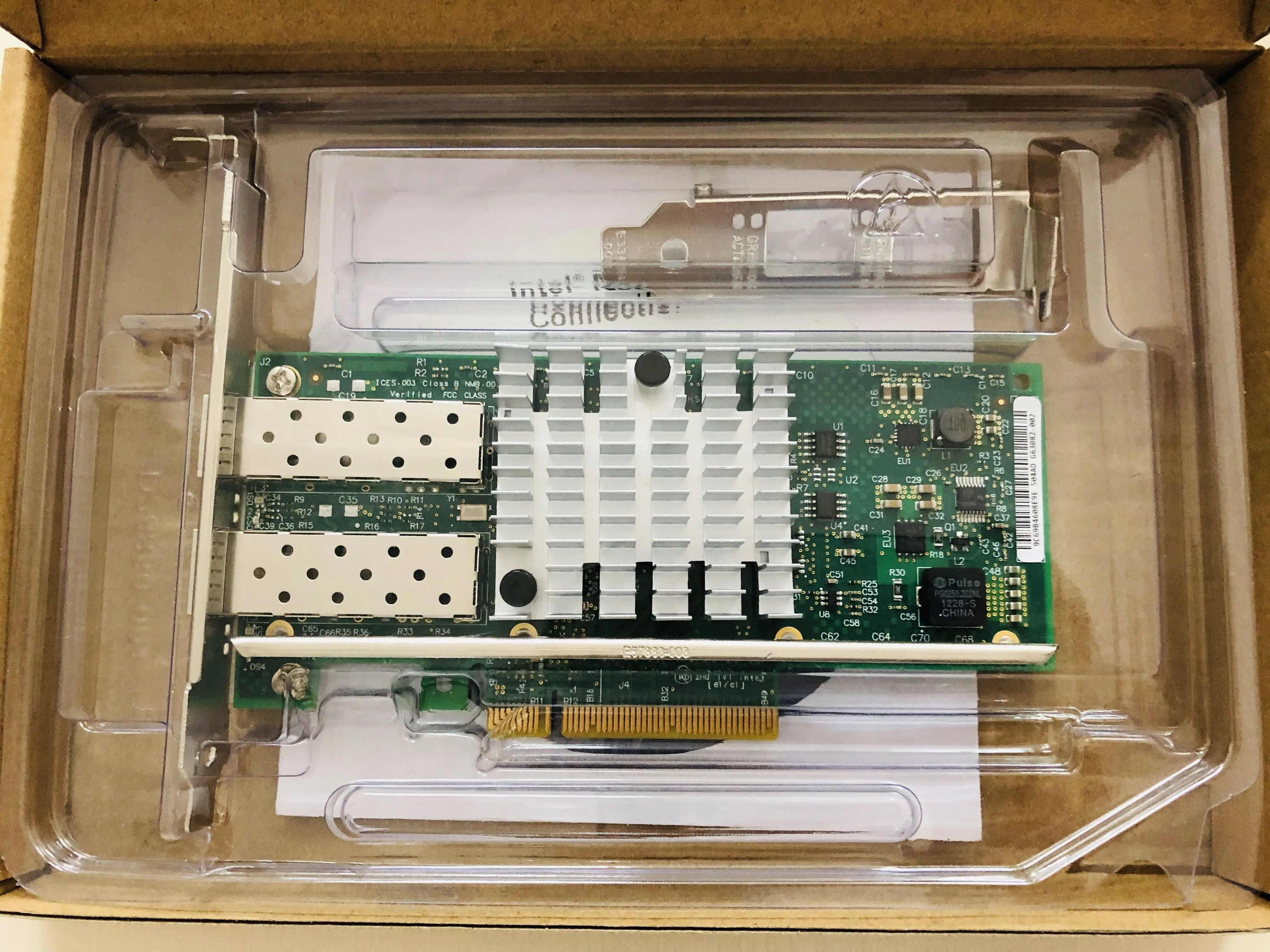 Eastforfuy Intel 82599ES набор микросхем 10 Гбит/с двухпортовый PCI-E X520-DA2 E10G42BFSR Ethernet серверный адаптер