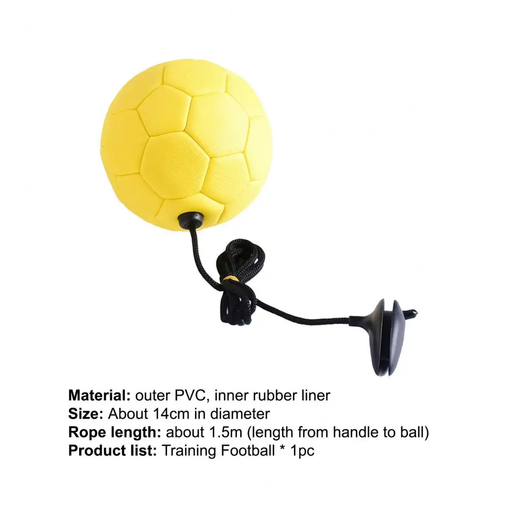 

Size 2 Football Training Ball High-elastic Kick Resistant Solid Color Small Kids Student Practice Belt Soccer Ball for Beginner