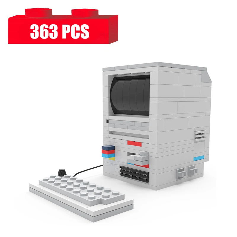 

Decryption Old Mac Puzzle Box Building Blocks DIY Computer Model Bricks Toys for Children Christmas Gifts