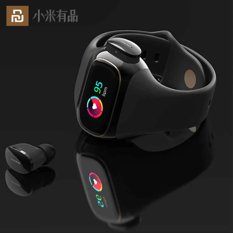 

Умный спортивный браслет YouPin Wearbuds, сенсорные наушники с Bluetooth, беспроводные наушники-вкладыши, измерение пульса, мониторинг здоровья