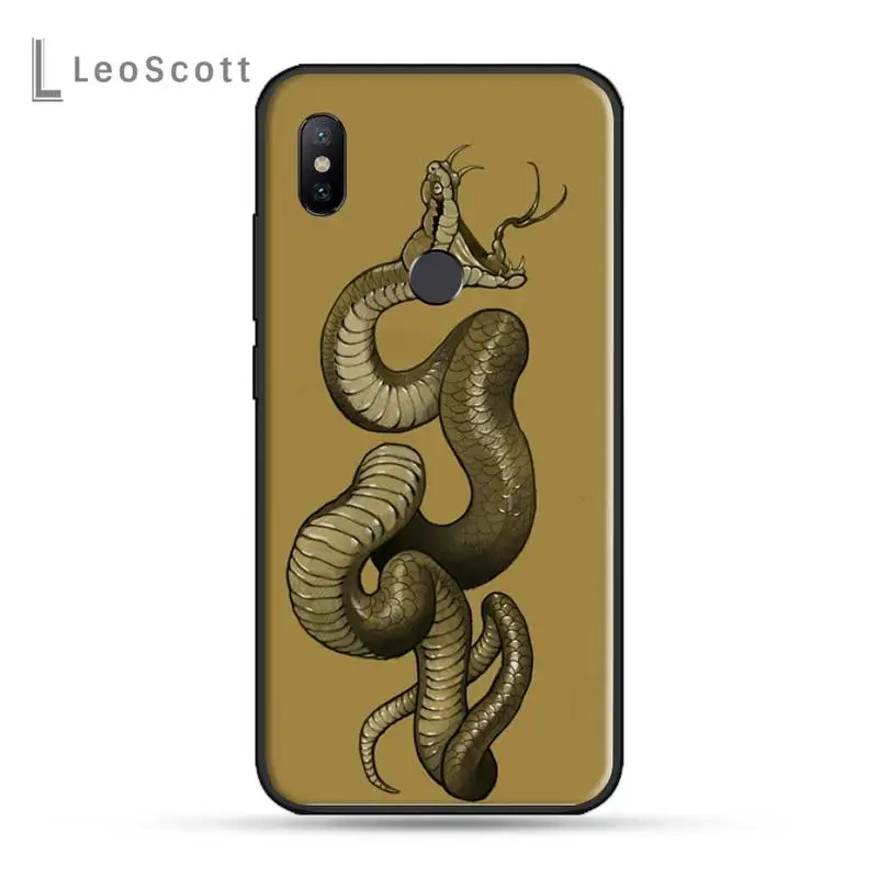 Чехол для телефона viper snake terror с изображением животных Xiaomi Redmi 4x5 plus 6A 7 7A 8 mi8 8lite 9 note 4