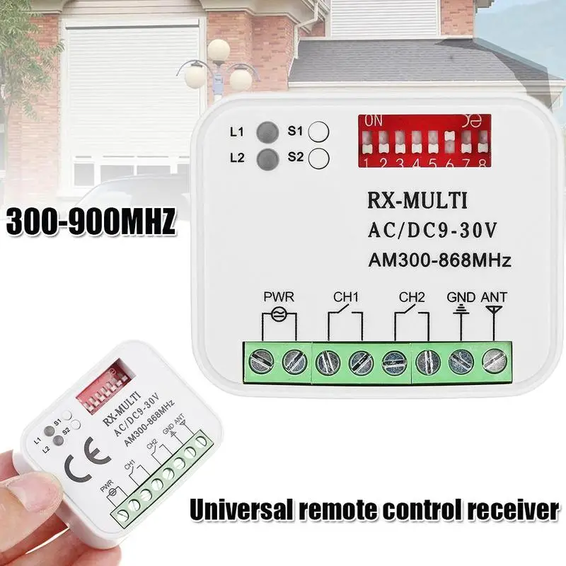 

300-868MHz Remote Control Receiver Ditec Sommer Liftmaster Control Receiver Code Rolling Fixed Hormann Remote Marantec Mult S3T5
