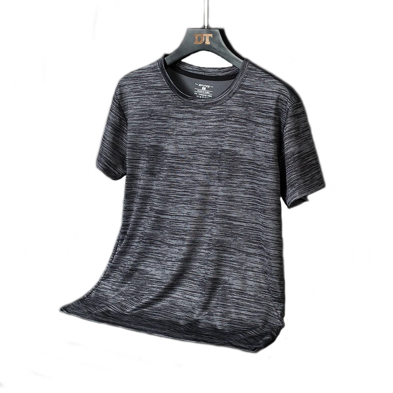 

2021 New Men Casual Shirt O-Neck Short Sleeve Soft Friendly-Skin Male Daily Tees Breathable Clothing
