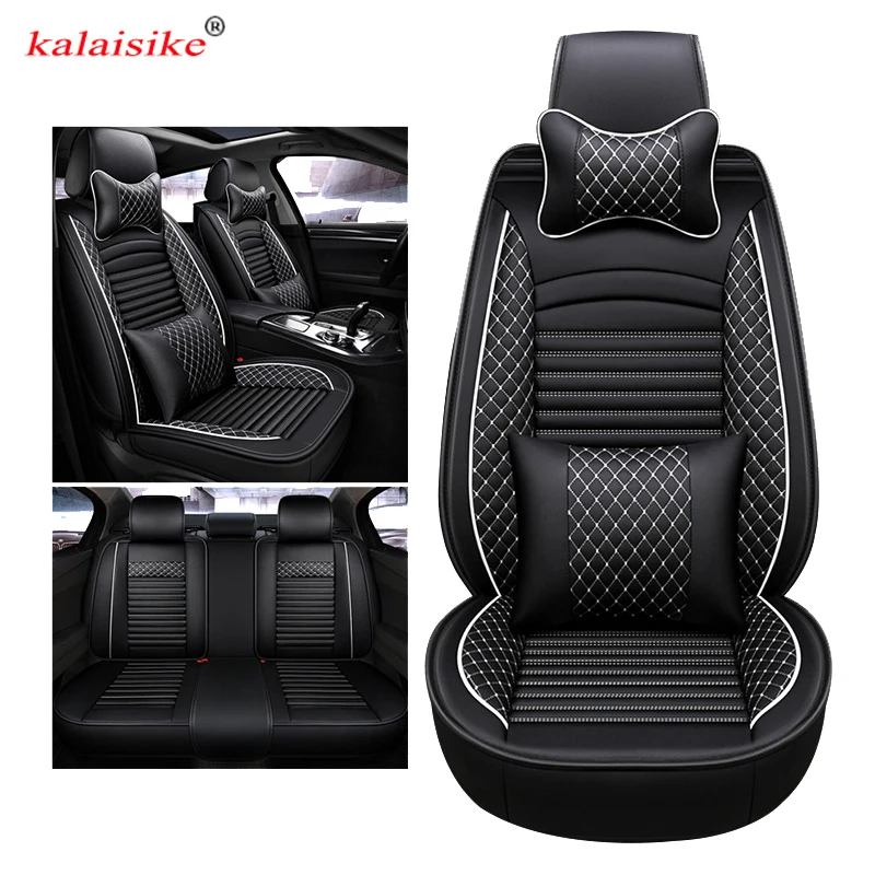 

Универсальные кожаные чехлы kalaisike на сиденья автомобиля для Mitsubishi lancer asx carisma outlander pajero sport FORTIS Galant автостайлинг