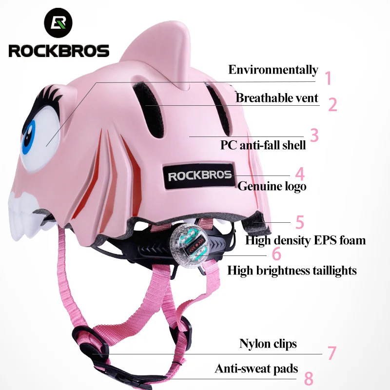 ROCKBROS дети Велоспорт легкий шлем Интегрально литой детский велосипед Сверхлегкий