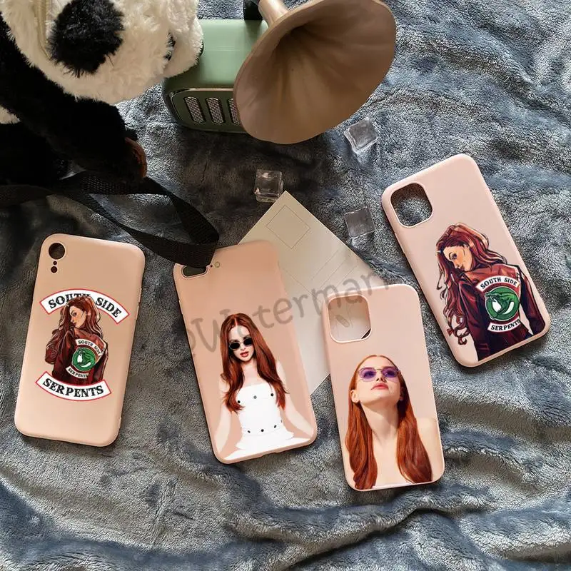 

Cheryl Blossom Riverdale Phone Case For IPhone 11 12 Pro Max Xs Xr X 8 7 6s 6 Plus Pink Candy Colors Funda