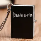 Горячая Распродажа, японские кварцевые карманные часы Death в форме ноты черного цвета для мужчин, маленькое ожерелье, детские часы Deathnote, оптовая продажа
