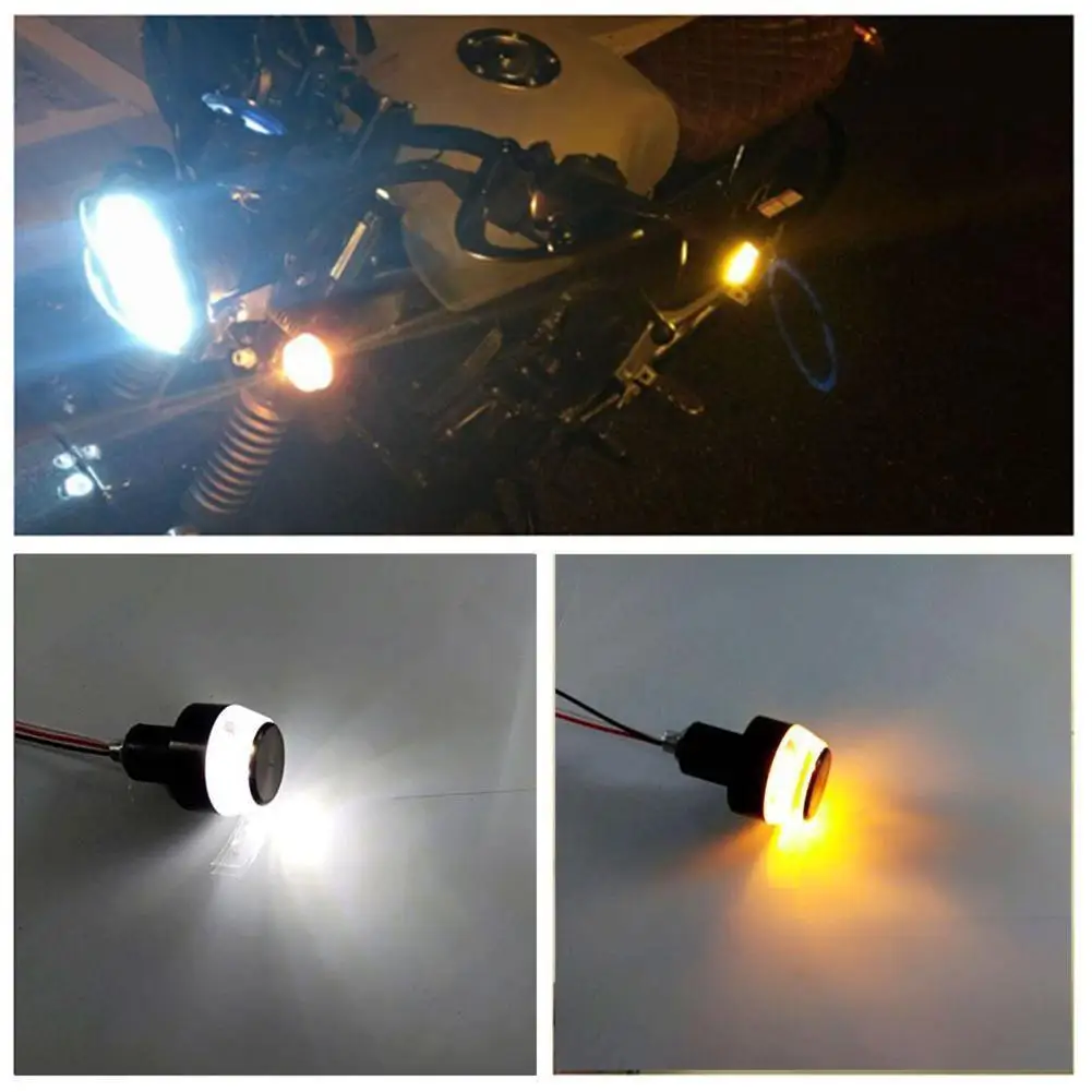 

2 шт., универсальные Светодиодные поворотники на руль мотоцикла, 22 мм