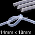 14x18 силиконовые трубки ID 14 мм OD 18 мм пищевой гибкий трубопровод для напитков термостойкость нетоксичный прозрачный