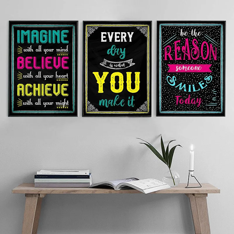 2019 горячая Распродажа вдохновляющий постер на английском языке с буквами