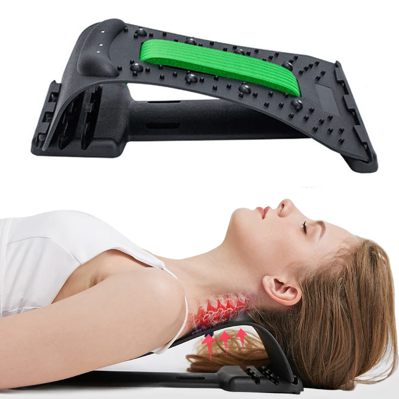 Массажер для шеи, растягивающее оборудование для шеи и спины, массажер для расслабления, поддержка шейного отдела позвоночника, облегчение боли
