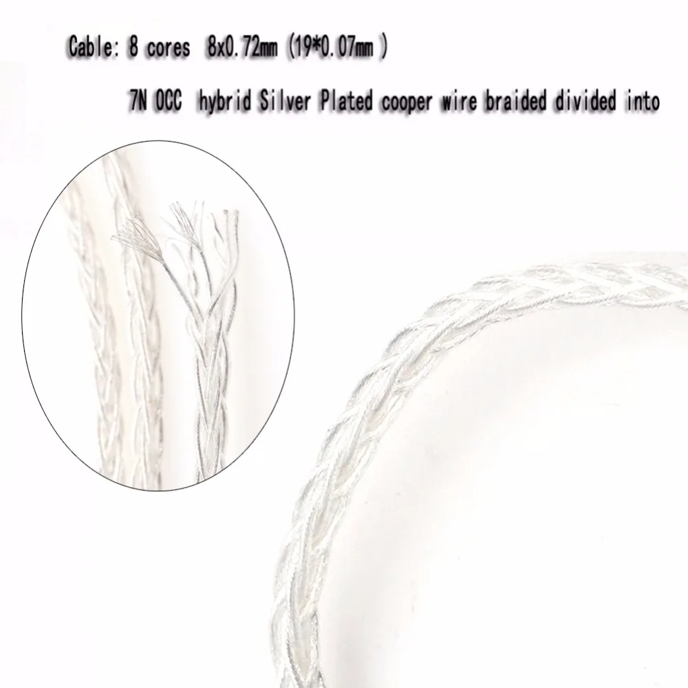 Топ-Hi-Fi 8 ядер 7N OCC с серебряным покрытием 3 5 мм TRRS сбалансированный двойной 3pin XLR
